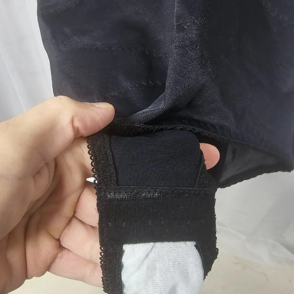 Vintage Lanique Bodysuit Black Lace Fairy Grunge Goth Whimsigoth 44 NWT - Picture 8 of 12